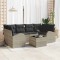 vidaXL Set de canapele pentru grădină 7 pcs Gri deschis și gri &icirc;nchis 3354611