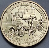 1 Dollar 2025 USA, Michigan, Innovation, unc, lit.D / P