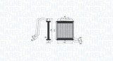 Radiator incalzire habitaclu VW California T5 Camper, California T6 Camper, Multivan T5, Multivan T6, 213x181x26mm, OE 7H1819031