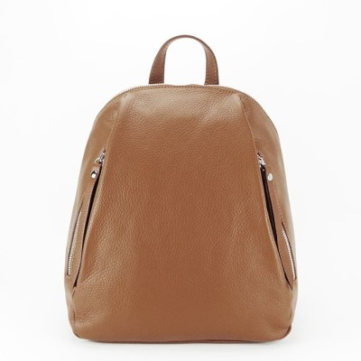 Rucsac camel din piele naturala 1506 121 foto