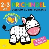 Cumpara ieftin Prichindel. Desenam cu linii punctate. Carte de activitati cu autocolante. 2-3 ani/***
