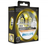 Set 2 becuri Philips H4 ColorVision galben 12V 60/55W 12342CVPYS2