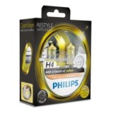 Set 2 becuri Philips H4 ColorVision galben 12V 60/55W 12342CVPYS2