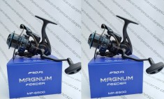 SET 2 Mulinete Feeder si Crap PRO FL MAGNUM Feeder MF6500 tambur Long Cast