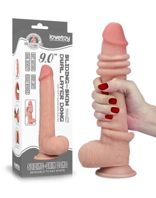 Dildo Sliding-Skin Dual Layer 23cm foto