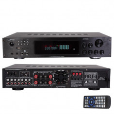 Amplificator stereo LTC echipat cu tuner digital, posibilitate de redare MP3 de pe USB, SD foto