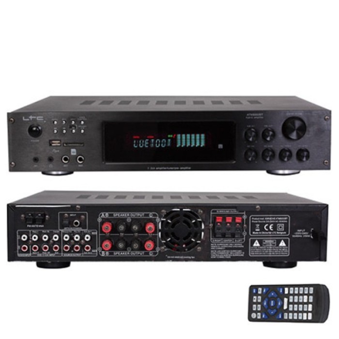 Amplificator stereo LTC echipat cu tuner digital, posibilitate de redare MP3 de pe USB, SD Amplificator stereo LTC echipat cu tuner digital, posibilitate de redare MP3 de pe USB, SD