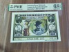 REPRODUCERE pe hartie cu filigran si fire UV proiect bancnota 1.000 Lei 1938