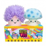 Set 2 Jucarii de Plus, Living on the Veg, TJ si Romy Ciuperca, In cutie de 21&times;22 Cm