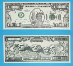 (SUA) Statele Unite ale Americii 1.000.000 Dollars 1996 &#039;Rushmore&#039; UNC Fantasy