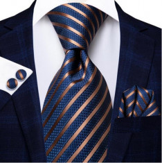 Set cravata + batista + butoni - matase 100% - model 302 foto