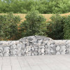 Cosuri gabion arcuite, 17 buc., 300x30x60/80cm, fier galvanizat GartenMobel Dekor, vidaXL