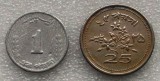 P3. PAKISTAN lot set 1 PAISA 1970 + 25 PAISA 1968 **