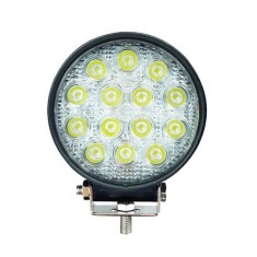 Proiector LED auto offroad 42W 12V-24V, 3080 lumeni, rotund foto
