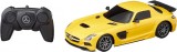 MASINA CU TELECOMANDA MERCEDES-BENZ SLS AMG GALBENA CU SCARA 1 LA 18