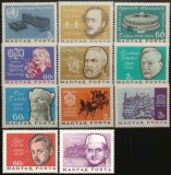 Ungaria 1966 - aniversari, serie neuzata