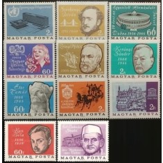 Ungaria 1966 - aniversari, serie neuzata