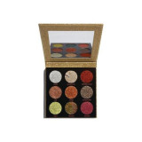 Cumpara ieftin Paleta glitter de pleoape, Makeup Revolution, Pressed Glitter Palette, Midas Touch, 9 nuante