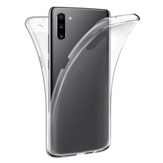 Husa htphone full tpu 360 v2 pentru samsung galaxy note 10 plus, transparent