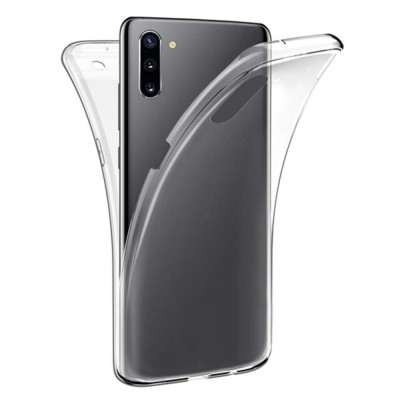 Husa htphone full tpu 360 v2 pentru samsung galaxy note 10 plus, transparent foto