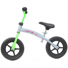 Bicicleta fara pedale transformabila 12 inch - Mamakids - Gri cu Verde foto