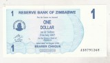 Bnk bn Zimbabwe 1 $ 2006 unc