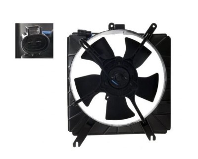 GMV radiator electroventilator Kia Rio 09.2000-02.2005 motor 1, 5 16V, 1, 3; benzina, cutie manuala/automata, cu/fara AC, 120 W; 300 mm; 2 pini, foto