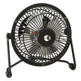 Ventilator mini de birou Equation Lara, 15 W, &Oslash; 10 cm, Negru