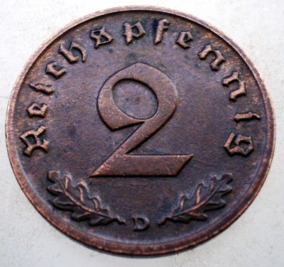 2.945 GERMANIA 2 REICHSPFENNIG 1940 D foto