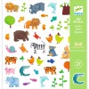 Abtibilduri Djeco Animale, 160 Buc, Multicolor, Joc Creativ, Fete Baieti, 4-7 Ani