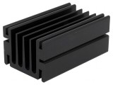Radiator Aluminiu Negru TO220 75x46x33mm