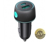Incarcator Auto Joyroom JR-CCN01 60W 3A 1 x USB-A - 1 x USB-C Negru