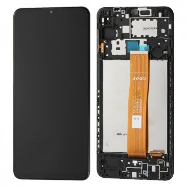 DISPLAY LCD CU TOUCHSCREEN SAMSUNG A125 GALAXY A12 NEGRU ORIGINAL SERVICE PACK foto