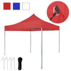 Pavilion pliant Timeless Tools cu cadru metalic, 2,9 x 2,9 m, Alb foto