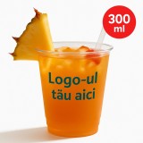 Pahare personalizate din plastic, 300 ml