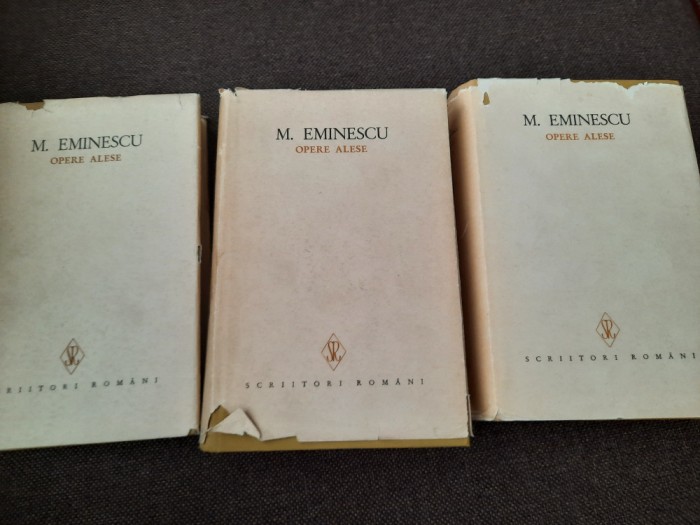 MIHAI EMINESCU-OPERE ALESE VOL 1-3 CARTONATE CU SUPRACOPERTA RF18/4