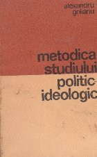 Metodica studiului politic-ideologic foto