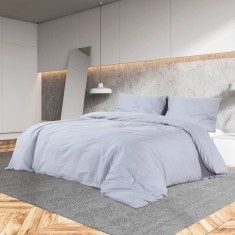 vidaXL Set cu husă de pilotă, gri, 220x240 cm, bumbac