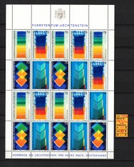 Liechtenstein, 1998 | Artă contemporană - Picturi | Bloc MNH - Cotă mare | aph foto