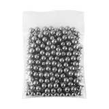 Cumpara ieftin Set 100 bile metalice IdeallStore&reg;, Precision Target, pentru prastie, 7 mm, 0.75g, argintiu