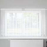 vidaXL Perdele cu perdele Alb 200 x 140 cm Poliester