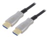 Cablu HDMI 2.1 Goobay, 100m, eARC, 8K, HDR, Active Optical Cable (AOC), PVC Negru