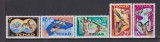 TCHAD 1965 FAUNA MI. 129-134 lipsa 133 MNH, Nestampilat