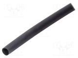 Manșon termocontractabil cu adeziv 12mm negru TE Connectivity ATUM rolă