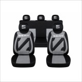 Set Huse Scaune Universale Nero Gri Personalizate cu Seat