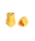 Mufa alimentare DC MT30 mama 3 pini pe cablu lipite 15A 500V AMASS