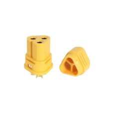 Mufa alimentare DC MT30 mama 3 pini pe cablu lipite 15A 500V AMASS