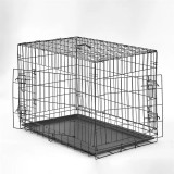 Cusca pentru animale de companie, Lexi, metal, pliabila, negru, 107x68.5x77 cm