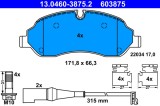 ATE 13.0460-3875.2 set placute frana,frana disc