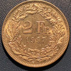 Moneda 2 francs Elvetia - 1997